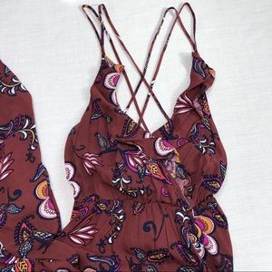 ASTR High Low Floral Wrap Dress